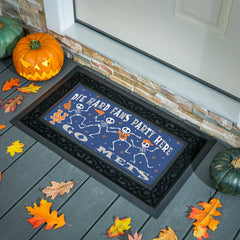 New York Mets Flocked Coir Halloween Sassafras Switch Mat, 22"x10" - MLB