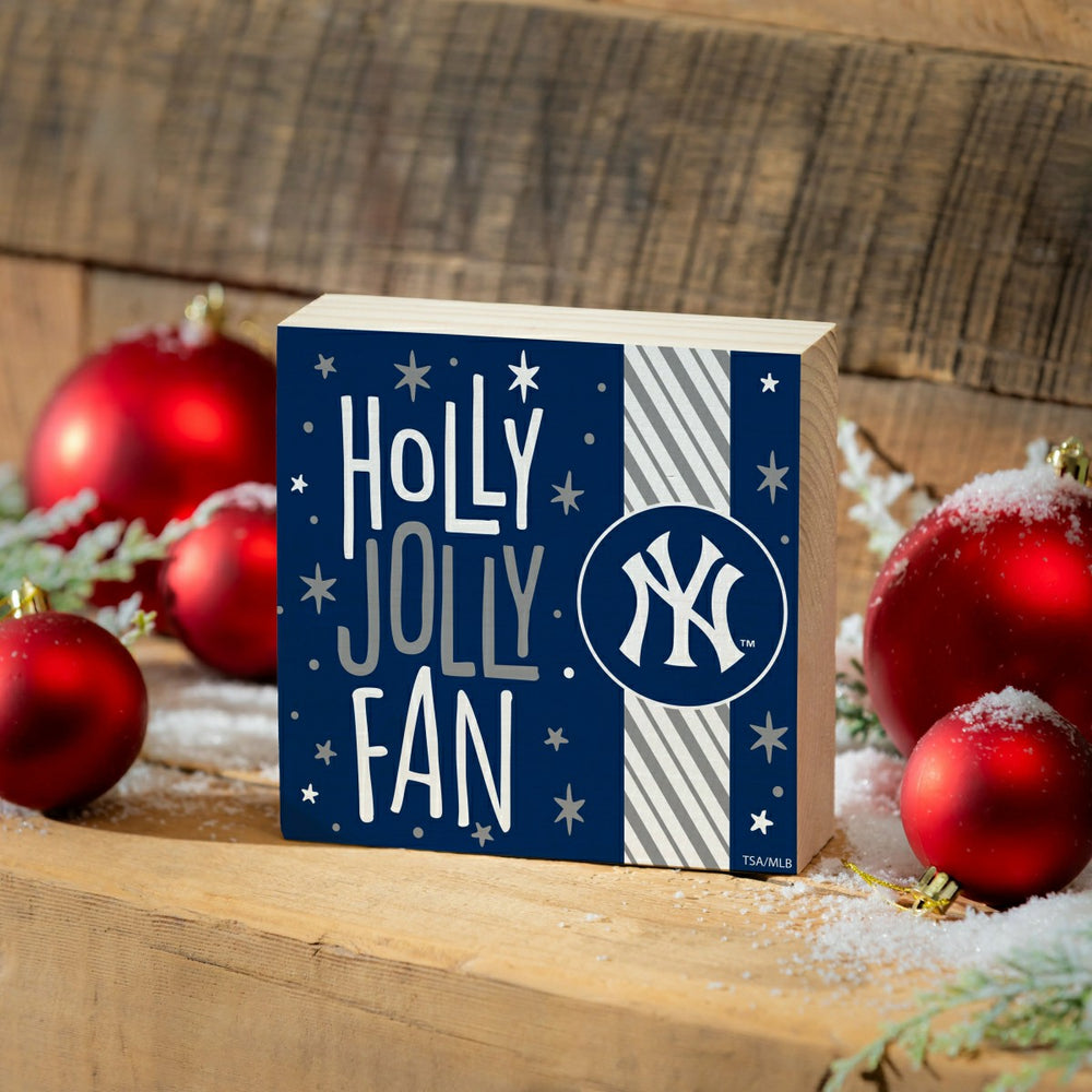 New York Yankees Block, Holiday, 6x6 - MLB Home