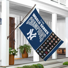 New York Yankees Single Sided Flag w/ 2 Grommets, 3'x5' Multi Win Flag - MLB Home