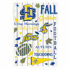 South Dakota State University, Moire Flag, House Size, Fall Seasonal - Sale Collegiate Home