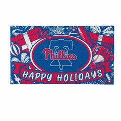 Philadelphia Phillies Holiday PVC Mat, 28"x16" - MLB