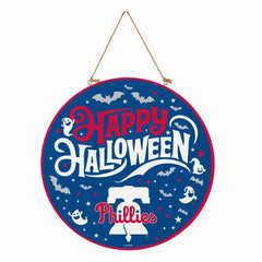Philadelphia Phillies Halloween Round Door Décor with Hanging Rope, 18 - MLB Home