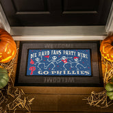 Philadelphia Phillies Flocked Coir Halloween Sassafras Switch Mat, 22" - MLB
