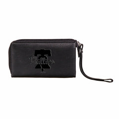 Philadelphia Phillies Wristlet Wallet Black - MLB Home