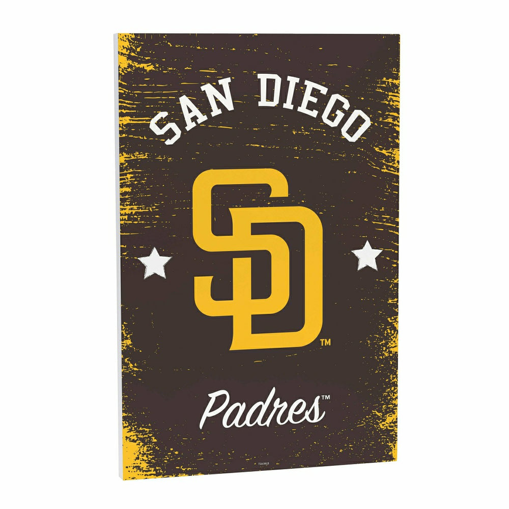 San Diego Padres Wood Wall Sign, 16x24 - MLB Home