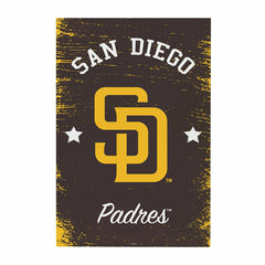 San Diego Padres Wood Wall Sign, 16x24 - MLB Home