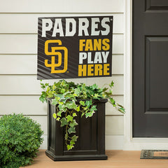 San Diego Padres Coroplast Yard Sign "Fans Play Here" - MLB Home