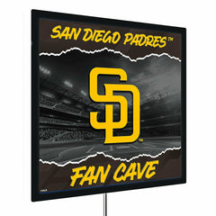 San Diego Padres 23"H x 23"L LED Wall Decor, Edgelite, Square - MLB Home