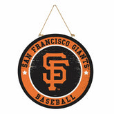 San Francisco Giants Round Door Décor with Hanging Rope, 18x18 - MLB Home