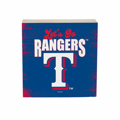 Texas Rangers Plock, Down Home Fans, 6x6 - MLB Home