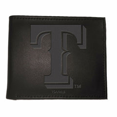 Texas Rangers Bi-Fold Wallet Black - MLB Home