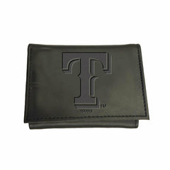 Texas Rangers Tri-Fold Wallet Black - MLB Home