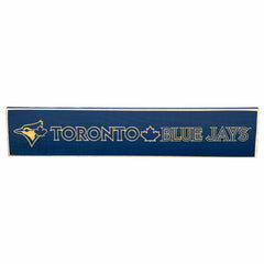 Toronto Blue Jays Engraved Wood Sign, 3.5" x 18" - MLB Home