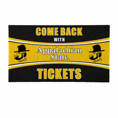 28" x 16" PVC Trapper Mat, Come Back with Tickets, Appalachian State U - Collegiate