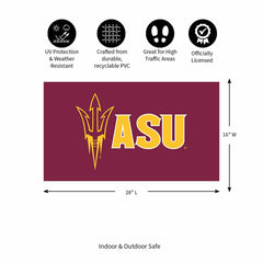 Full Color PVC Mat, 16" x 28", Arizona State University - Collegiate