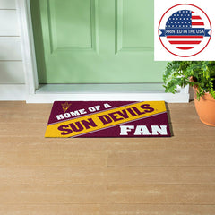Arizona State University, PVC Mat COLOR, Home of a Fan - Collegiate