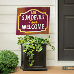 Arizona State University Coroplast Yard Sign, "Fans Welcome" - Collegiate Home