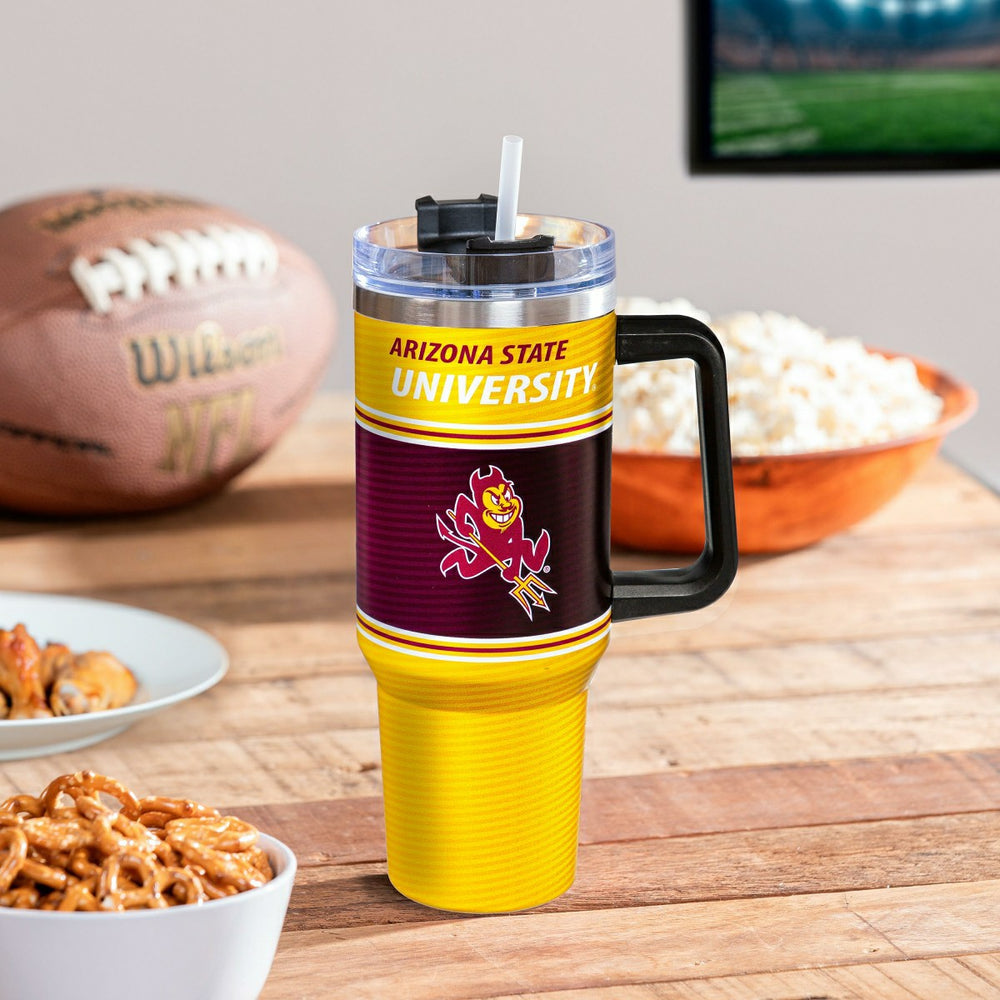 40oz Stainless Steel Canyon Cup w/ Straw, Arizona State University - Collegiate Home