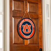 Auburn University Round Door Décor with Hanging Rope, 18x18 - Collegiate Home