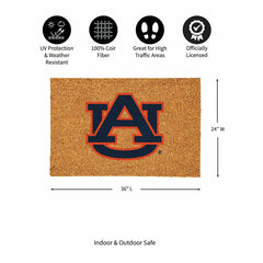 Auburn University Large Full Color Coir Mat, 36"x24" - Collegiate