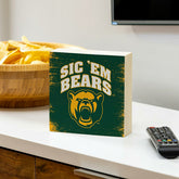 Baylor University Plock, Down Home Fans, 6x6 - Collegiate Home