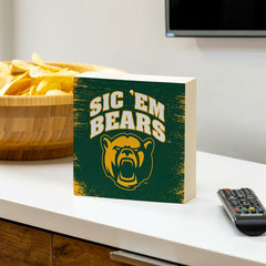 Baylor University Plock, Down Home Fans, 6x6 - Collegiate Home