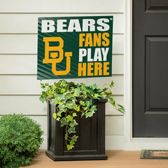 Baylor University Coroplast Yard Sign "Fans Play Here" - Collegiate Home