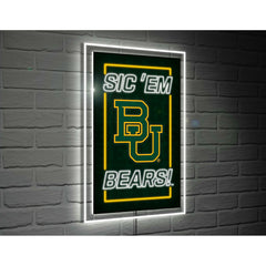 Baylor University College Rectangle Neolite LED Decor - Collegiate Home