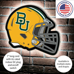 LED Wall Decor, Helmet, Baylor University - Collegiate Home