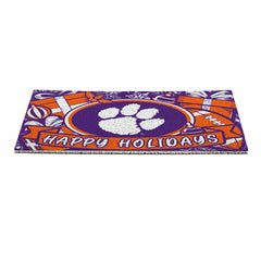 Clemson University Holiday PVC Mat, 28"x16" - Collegiate