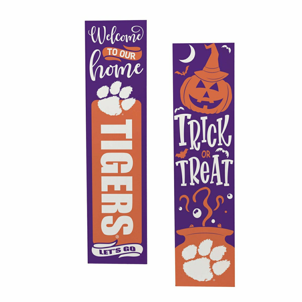 47" Double Sided Leaner, Clemson University, Halloween - Collegiate Home