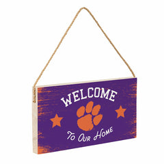 Clemson University Wood Wall Sign, 6x11 - Collegiate Home