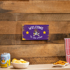 East Carolina University Wood Wall Sign, 6x11 - Collegiate Home