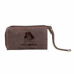 Wristlet Wallet, Brown, East Carolina University - Collegiate Home