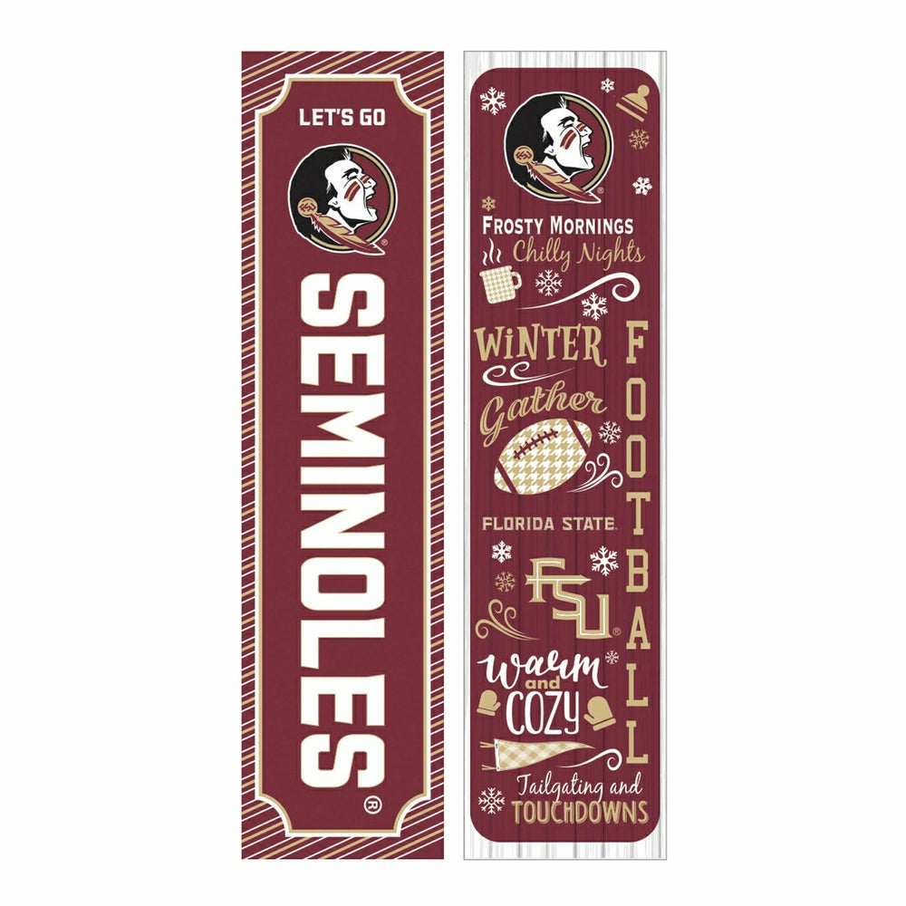 46" Double Sided Leaner, Florida State University, Winter Seasonal - Collegiate Home