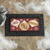 Florida State University Holiday Flocked Coir Sassafras Switch Mat, 22 - Collegiate