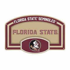 Florida State University USA Embossed Steel Wall Sign, 11" x 17" - Collegiate Home