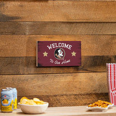 Florida State University Wood Wall Sign, 6x11 - Collegiate Home