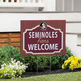 Florida State University Coroplast Yard Sign, "Fans Welcome" - Collegiate Home
