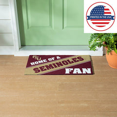 Florida State University, PVC Mat COLOR, Home of a Fan - Collegiate