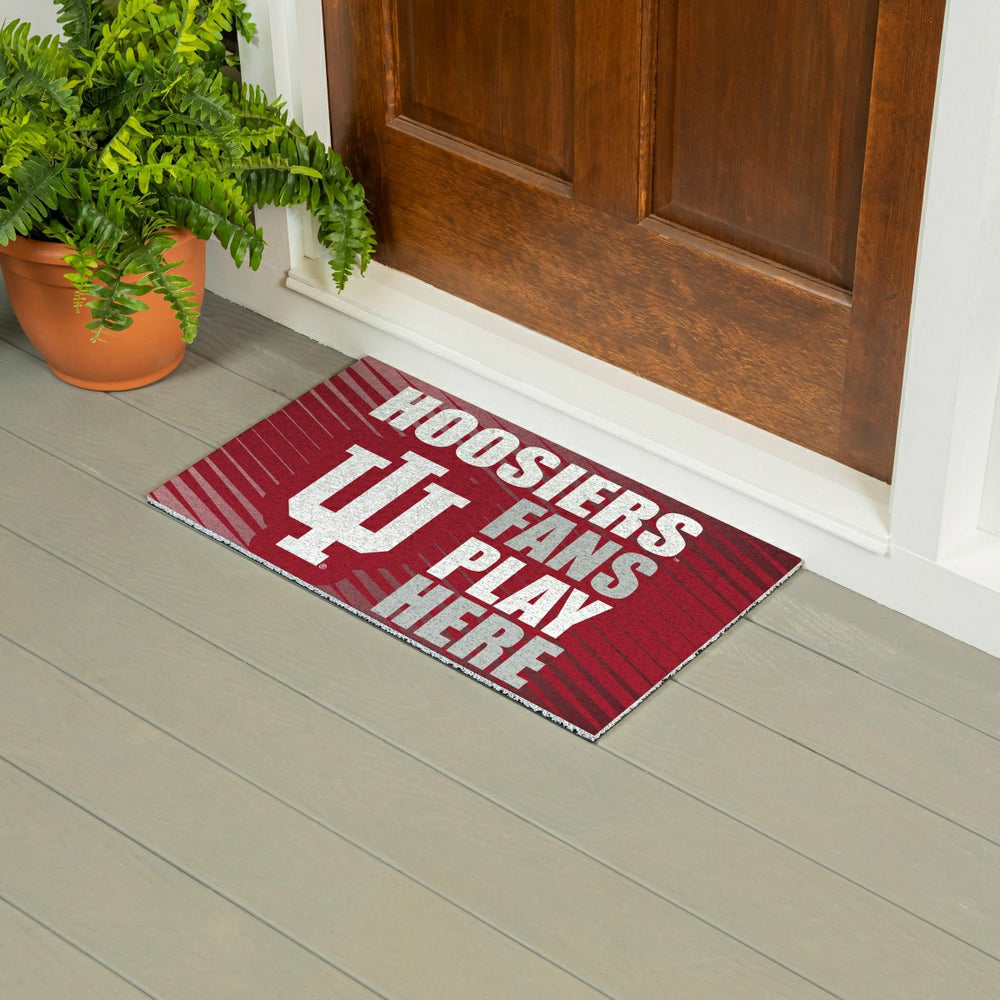 Indiana University Fan Mat, 28"x16" - Collegiate
