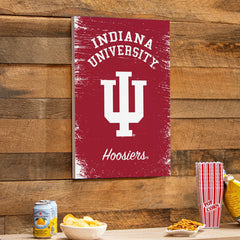 Indiana University Wood Wall Sign, 16x24 - Collegiate Home