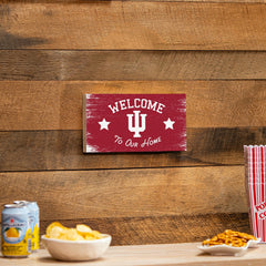 Indiana University Wood Wall Sign, 6x11 - Collegiate Home