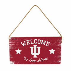 Indiana University Wood Wall Sign, 6x11 - Collegiate Home