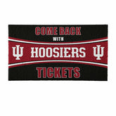 28" x 16" PVC Trapper Mat, Come Back with Tickets, Indiana University - Collegiate