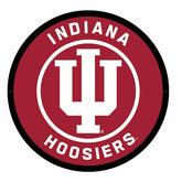 LED Wall Decor, College Football Round, Indiana University - Collegiate Home