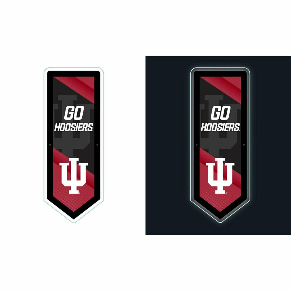 LED Wall Decor, College Football Pennant, Indiana University - Collegiate Home