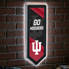 LED Wall Decor, College Football Pennant, Indiana University - Collegiate Home