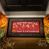 Iowa State University Flocked Coir Halloween Sassafras Switch Mat, 22" - Collegiate
