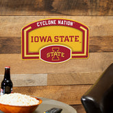 Iowa State University USA Embossed Steel Wall Sign, 11" x 17" - Collegiate Home